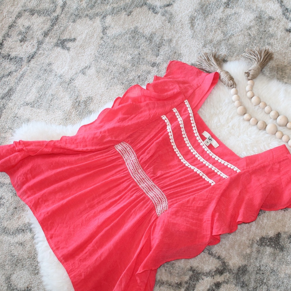 Ya Ruffled Side Boho Shirt